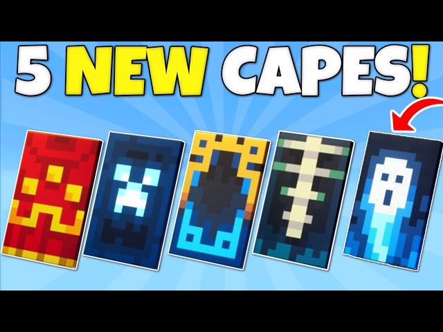 5 NEW MINECRAFT CAPES! How to redeem for Bedrock & Java Tutorial! Hero Cape, Twisted Cape, & More!
