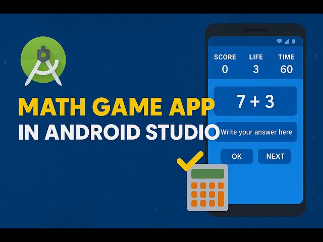 43. Build a Math Game App in Android Studio | Part 2 - Design Game Page (Kotlin + XML Tutorial)