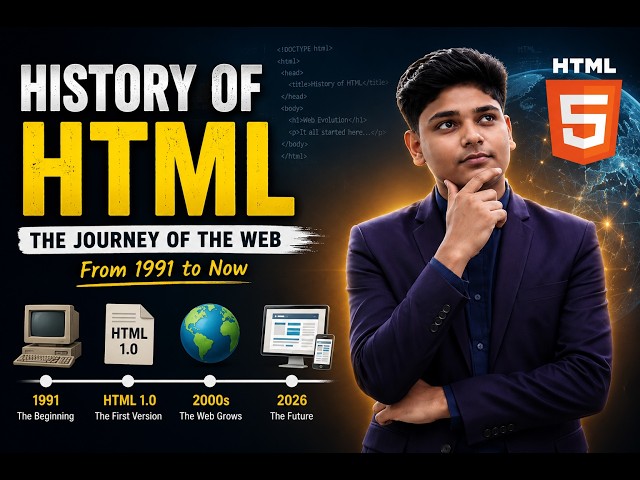 The History of HTML Explained | From 1991 to HTML5 (Bangla)