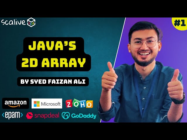 2D Array in Java || Practical Session