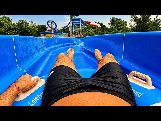 🌊 Canyon Water Slide Ride 💦 | Waterpark Cegléd 🇭🇺
