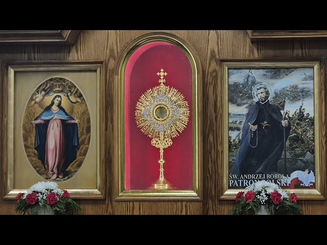 Msza św. i poświęcenie kaplicy adoracji Najświętszego Sakramentu w parafii św. A. Boboli w Sosnowcu