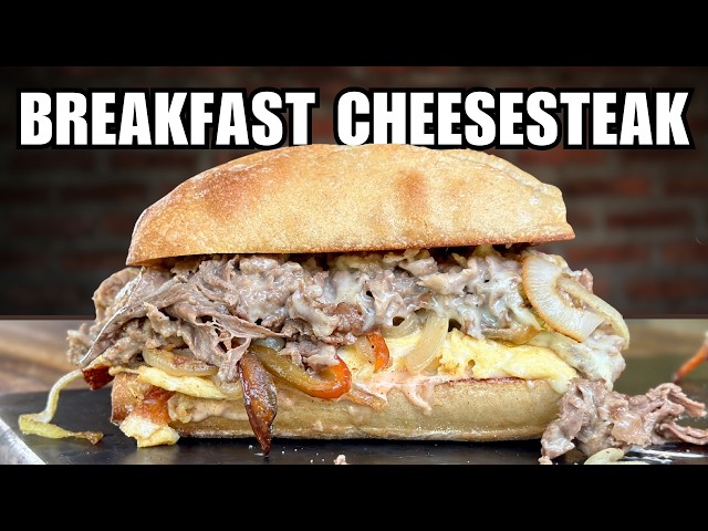 Breakfast + Cheesesteak = DELICIOUS!  NEW Breakfast Sandwich You Must Try!