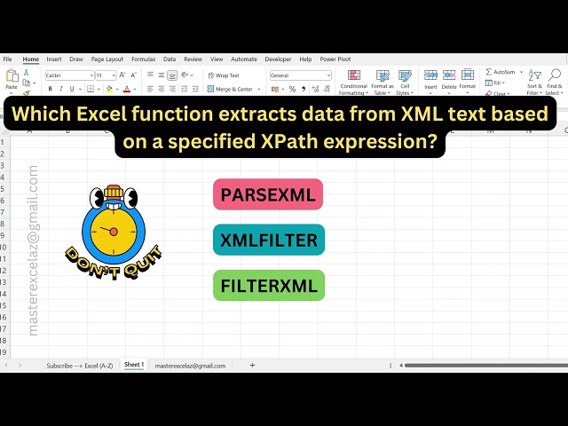 #107 - Excel formula question and answer