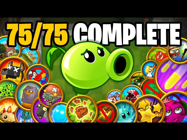 I Got EVERY Achievement in Plants Vs Zombies 2