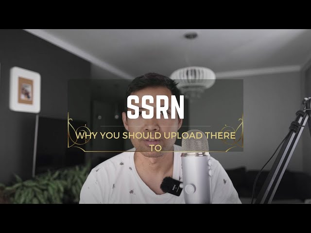Why I upload my paper in SSRN and I encourage you to do so! :)