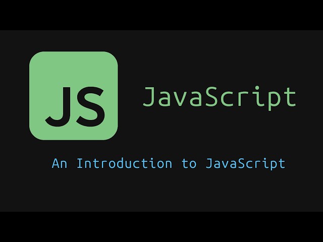 Lesson 1: An Introduction to JavaScript | JavaScript Tutorial for Beginners