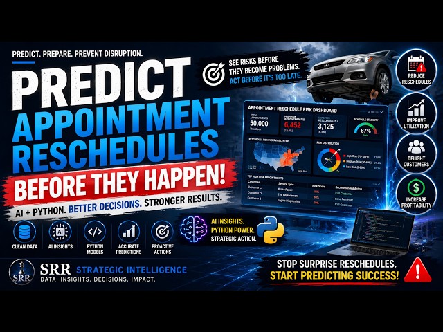 Using AI and Python to Predict Automotive Appointment Reschedules Before They Happen