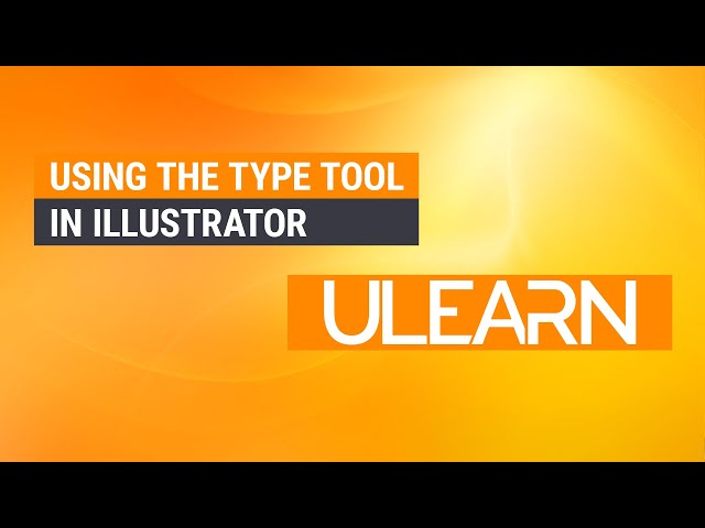 Using the Type Tool in Illustrator