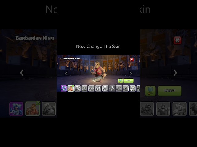 How To Change Hero Skin In COC 👑? #shorts #coc