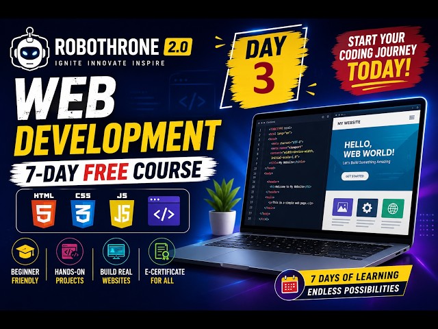 🚀 **Welcome to Robothrone 2.0 – 7-Day Course