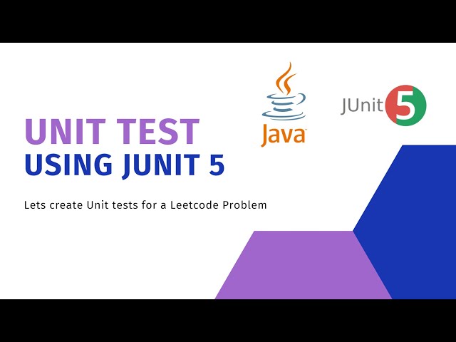 Unit Tests using JUnit5 [IntelliJ + Java + JUnit5]