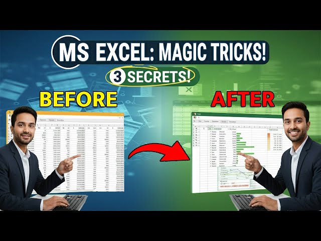 3 Must-Know Excel Tricks to Boost Your Skills | Ms Excel Hacks to Improve Your Skills