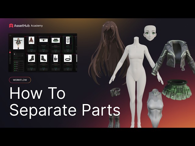 [AssetHub Tutorial] How to Separate Parts with AI