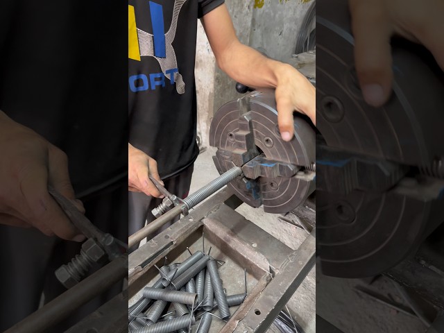 Making a Simple Spring for a Jump Swing | Easy Spring Craft #shorts