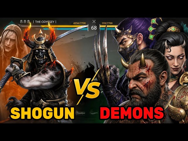 SHOGUN Takes on ALL Shadow Demons 😈 Battle of Dark Forces! | Shadow Fight 4 Arena 