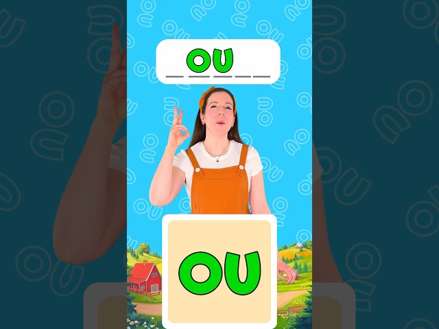 OU sound in French - Learn to talk and read 🇲🇫 #learning #phonics #kids #toddlers #preschool