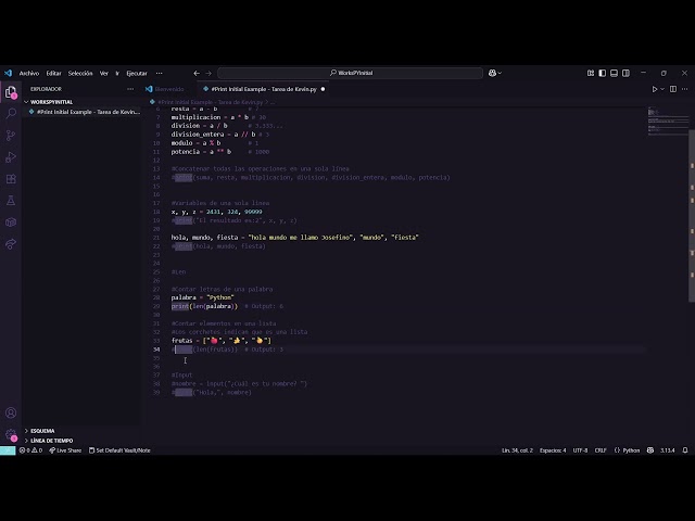 Curso de Python - Capitulo #3 - Uso de Len, Input y Operaciones