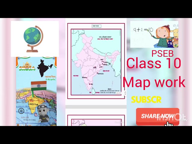 Class 10 SST Map Work | PSEB Board2026 Preparation | Important Map Questions | learningeveryday7 #yt