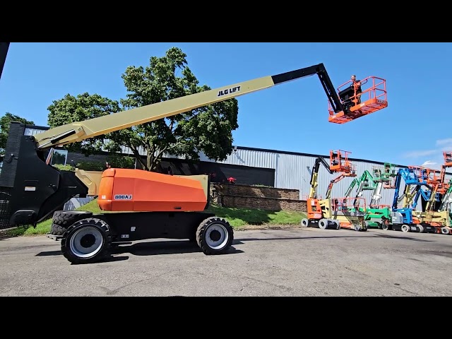 2014 JLG 800AJ 500 LBS PNEUMATIC DIESEL BOOM LIFT STK 17582