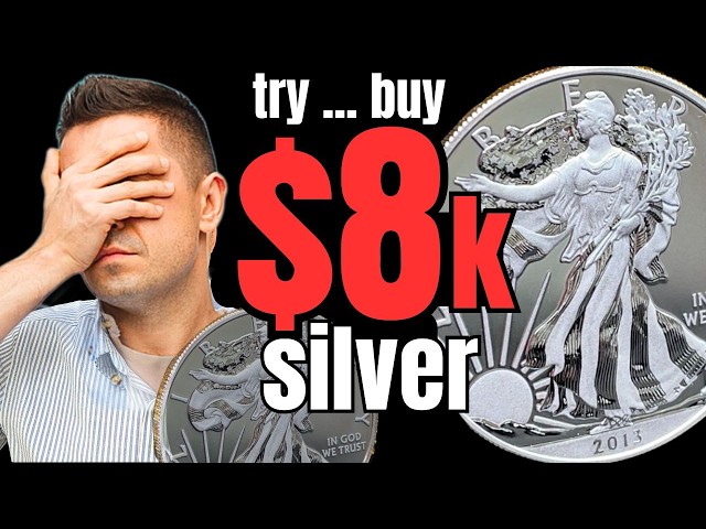 I put $8K into silver, this ISN'T FUN ANYMORE