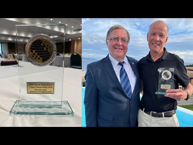 Amateur World Chess Championship 2026 65+, Kos - Best Game Prize, Bergmann vs Poeltet
