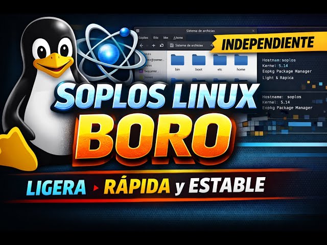 Soplos Linux BORO | Una distro independiente, ligera y diferente