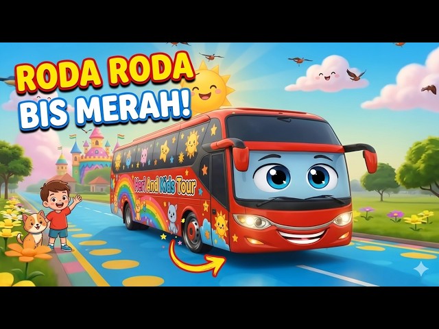 RODA RODA BIS 🚌 | Lagu Anak Lucu dan Populer | Heri And Kids