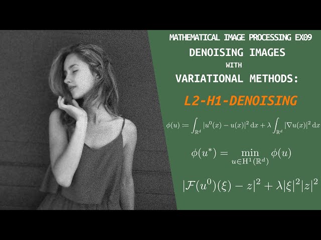 Denoising Images with Variational Methods | Mathematical Image Processing | Exercise 09