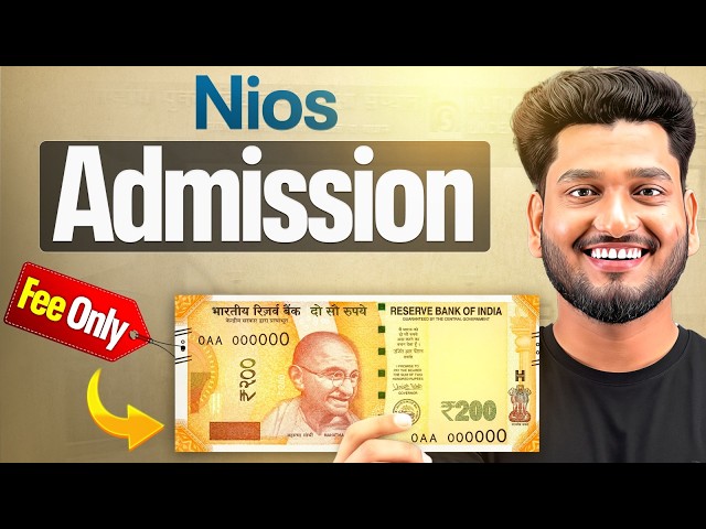 NIOS Admission April 2027 😱 Last Date, Fees, Documents & Full Process