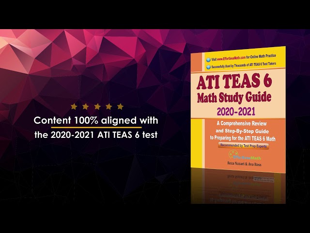 Book Trailer: ATI TEAS 6 Math Study Guide 2020 - 2021: A Comprehensive Review and Step-By-Step Guide