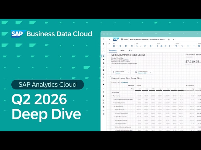 What's New in SAP Analytics Cloud | Deep Dive with Product Experts | Q2 2026