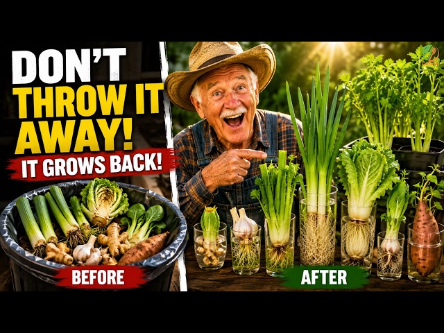 10 Easy Herbs & Regrowing Vegetables from Scraps at Home