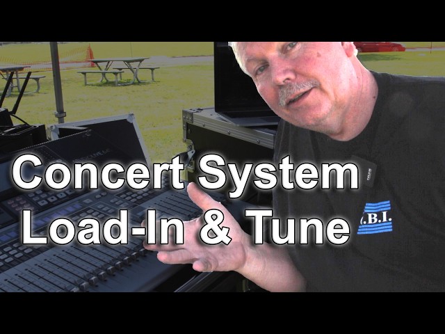 Concert Load-In Time Lapse + How I Tune the Sound System