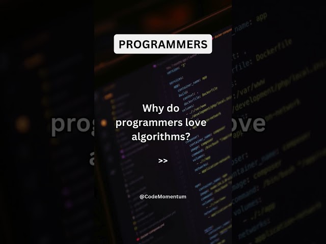 Do you love algorithm ? #shorts #fyp #coding #programmingfacts #technology