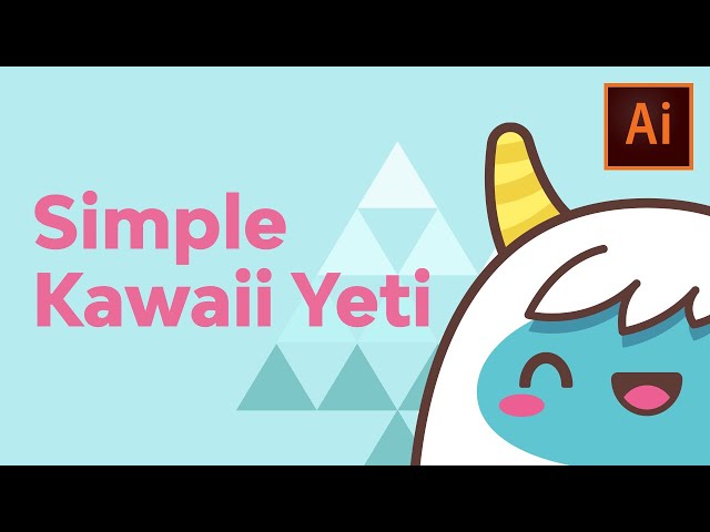 Creating a Simple Kawaii Yeti Character With Basic Shapes | Adobe Illustrator Tutorial