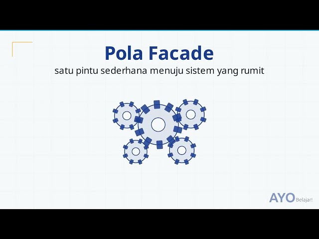 Facade Pattern: Satu Antarmuka Sederhana untuk Sistem Rumit (Java)