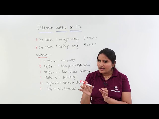 Versions in Transistor Transistor Logic
