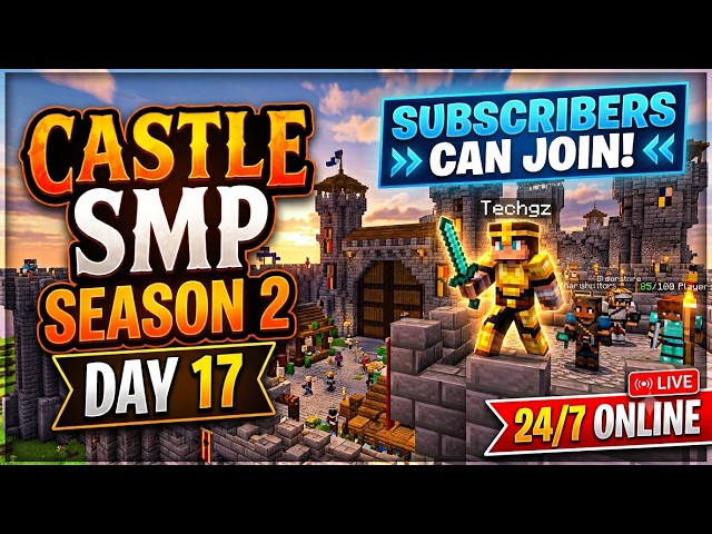 NEW PUBLIC SMP LIVE 🔥 | JOIN NOW! | 24/7 ONLINE Minecraft SMP