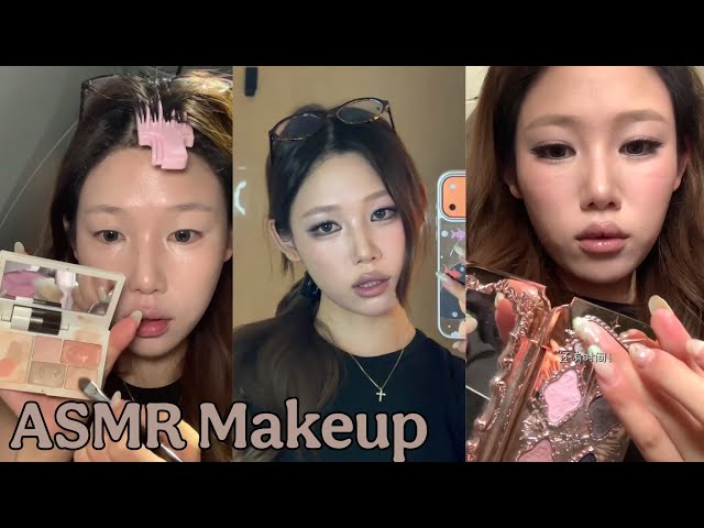 ASMR Makeup & Skincare tutorial 🎀 Satisfying Videos ♡ Aesthetic ✨️