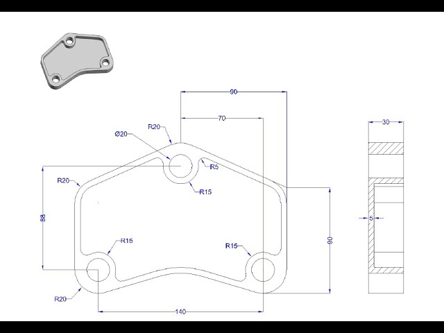 AutoCAD 3D Practice Tutorial | Step-by-Step Design for Beginners - 69 | Easy Method