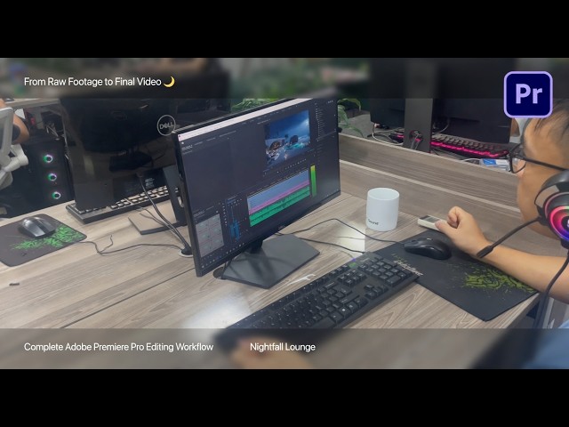 From Raw Footage to Final Video 🌙 | Complete Adobe Premiere Pro Editing Workflow | Nightfall Lounge