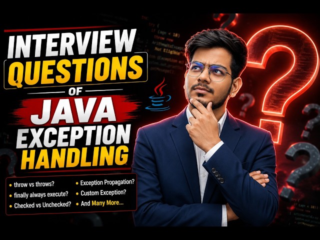 Java Exception Handling Interview Questions & Answers | Most Asked Questions for Freshers