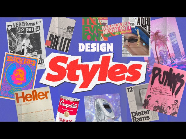 30 styles de conception graphique en 15 minutes