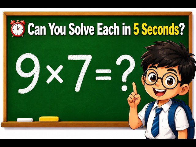 Can You Solve These Multiplication & Division Questions in 5 Seconds? ✖️➗⏰ | Easy to Impossible#quiz