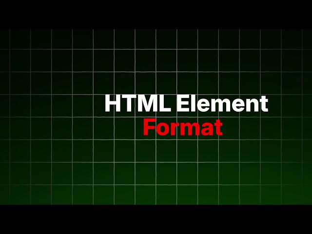 HTML Elements በአማርኛ