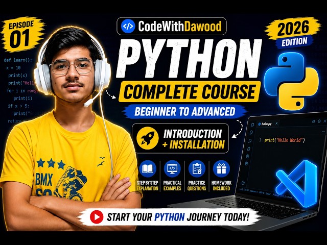 Python Complete Course 2026 | Episode 1 | Introduction & Installation | Urdu/Hindi