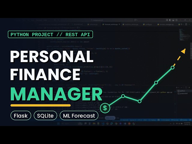Python Flask Project: Personal Finance API with Statistics & Linear Regression Forecast