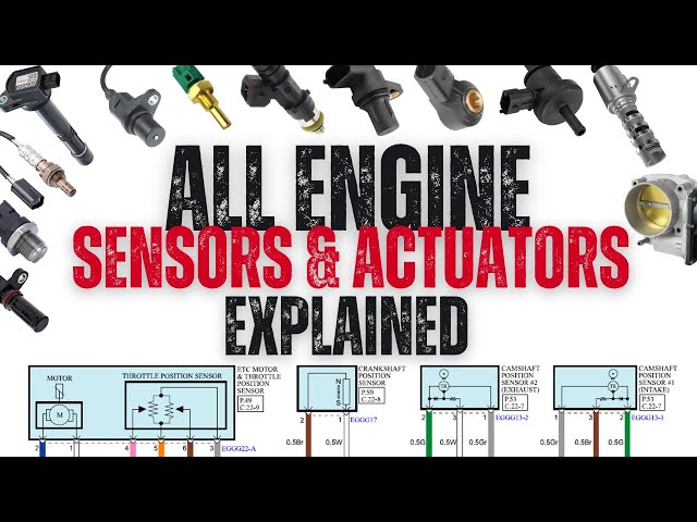 All Engine Sensors & Actuators Explained | MAP, IAT, TPS, O2S, APS | Operation, Location & Diagrams