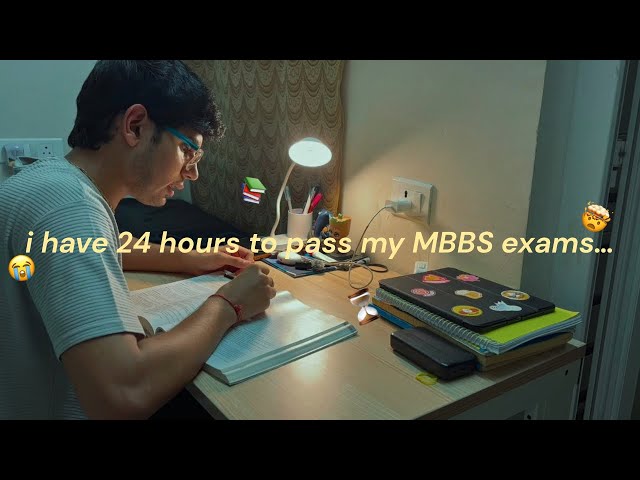 cramming one day before my MBBS exams 📖⏰😳*intense*| study vlog
